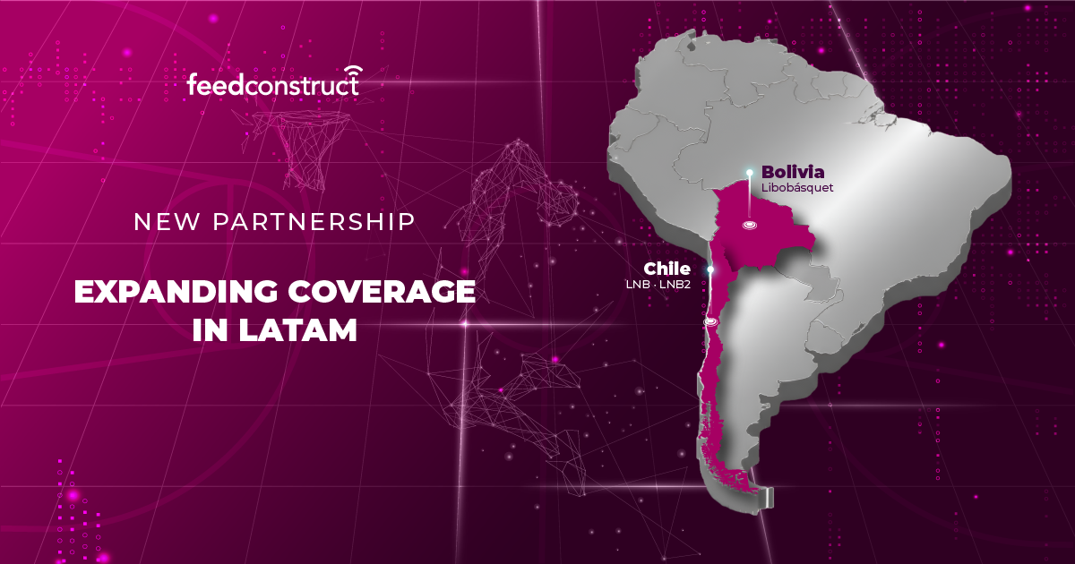 FeedConstruct expands its presence in Latin America with exclusive data and video rights for Chilean and Bolivian basketball