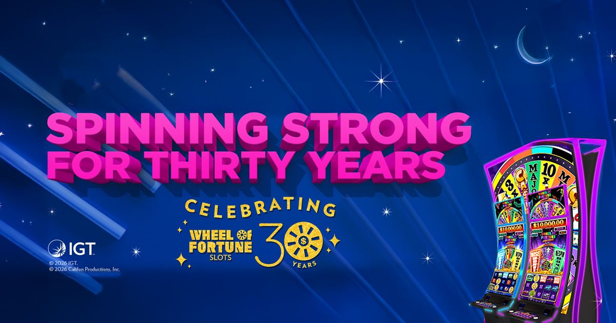 IGT celebrates the 30th anniversary of Wheel of Fortune Slots