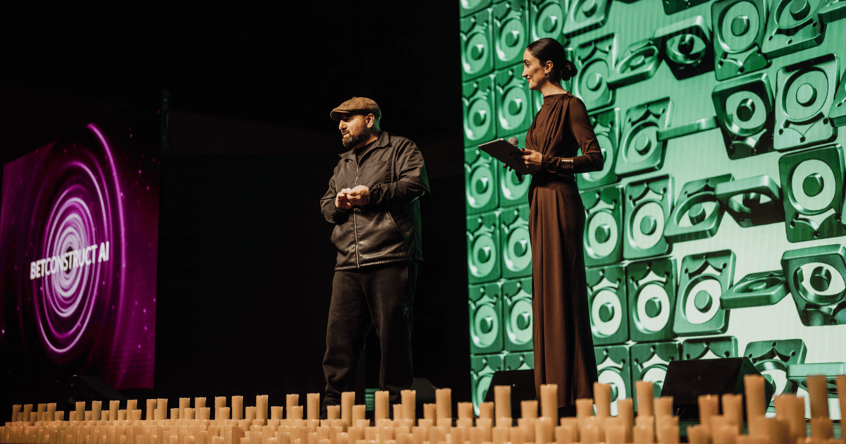 Vigen Badalyan, co-founder of BetConstruct AI, presents Choice Gaming and KISS AI Live Casino at the iconic Harmony Choice event