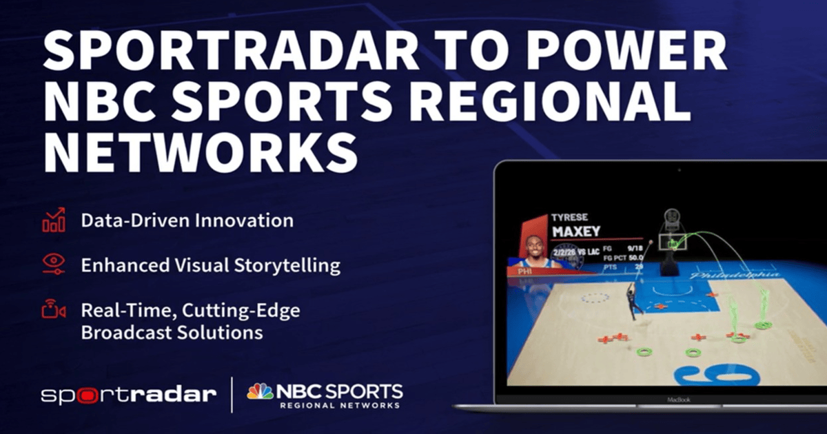 Sportradar to enhance NBA fan experience on NBC Sports regional networks with advanced data and enhanced visual storytelling